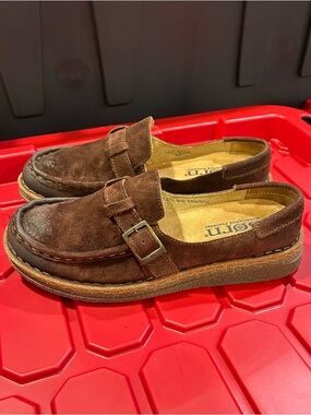 Born Suede Buckle Loafers